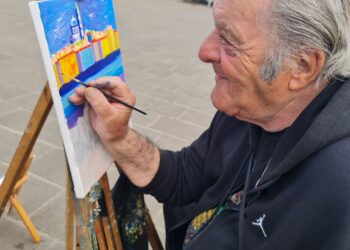 Mario, peintre incontournable vieux port à Marseille
